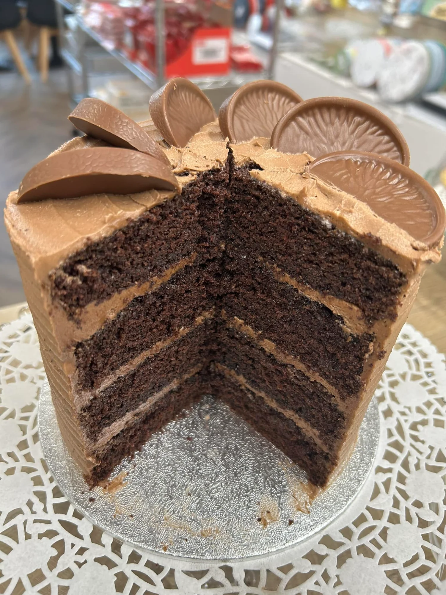 Beautiful chocolate layer cake