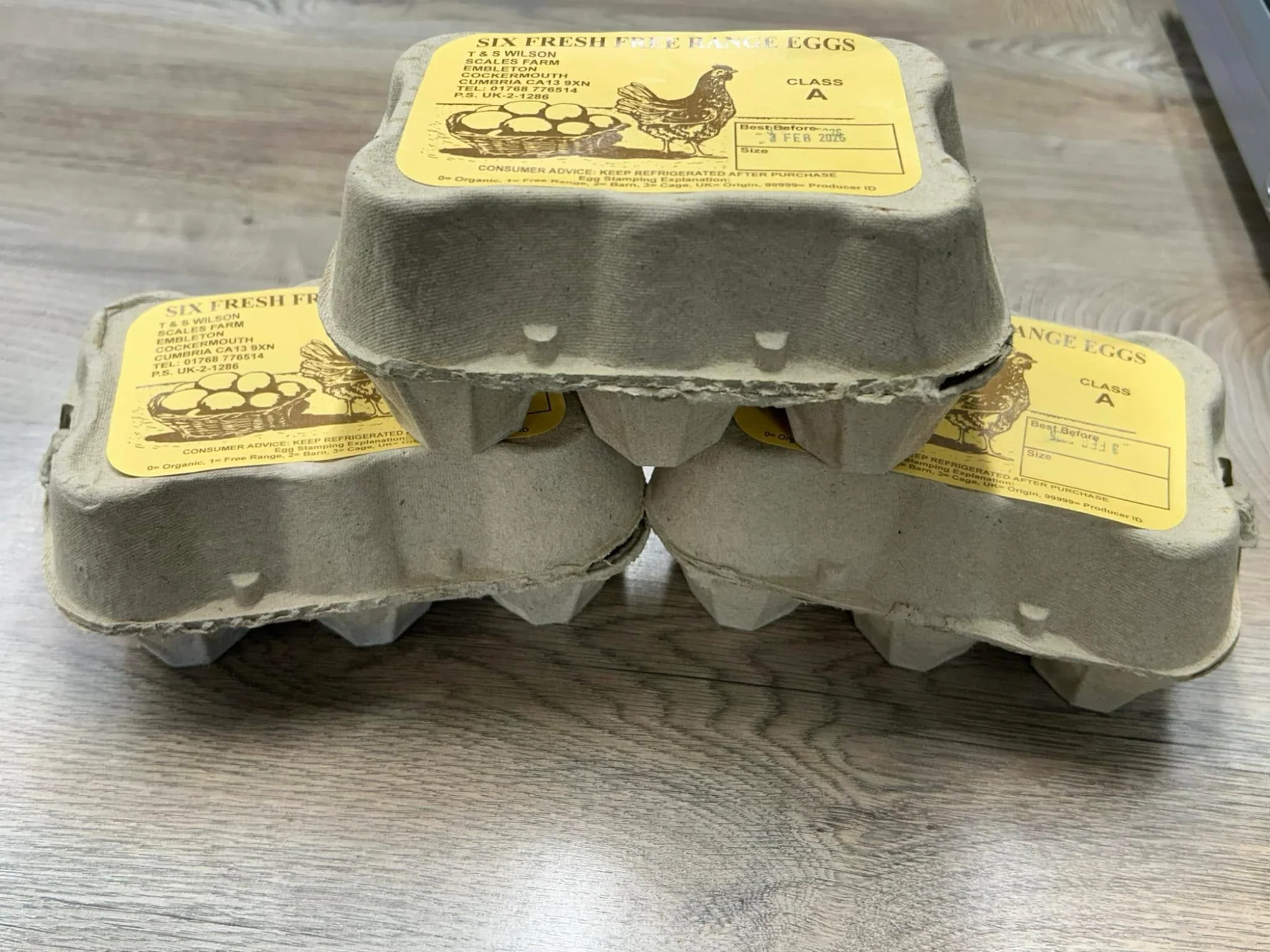 Fresh free range eggs from Scales Farm